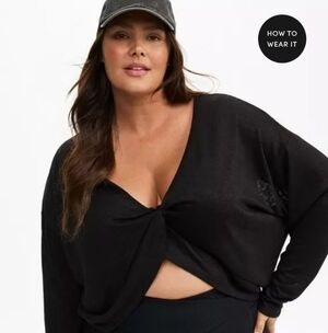 Torrid Wrapped Crop Overshirt